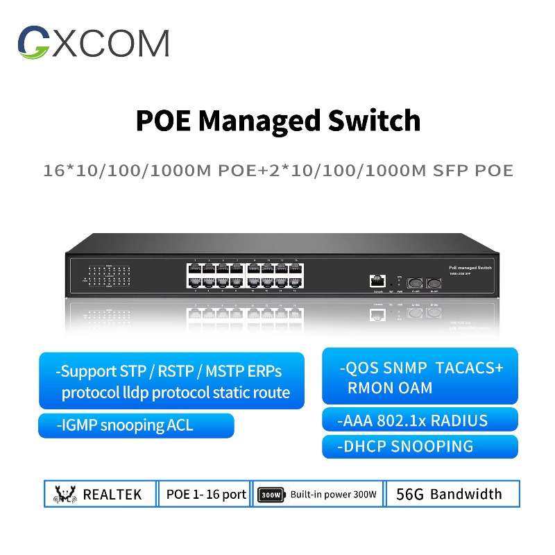 8-Ports 16 24 48 Ports Gigabit - Managed Gigabit Poe Switch 8 Port 802.3At ulasan dan harga