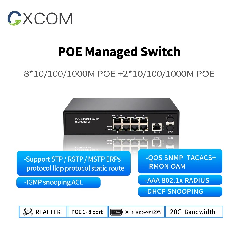 Factory 8 Port Gigabit L2 Mana - Managed Gigabit Poe Switch 8 Port 802.3At ulasan dan harga