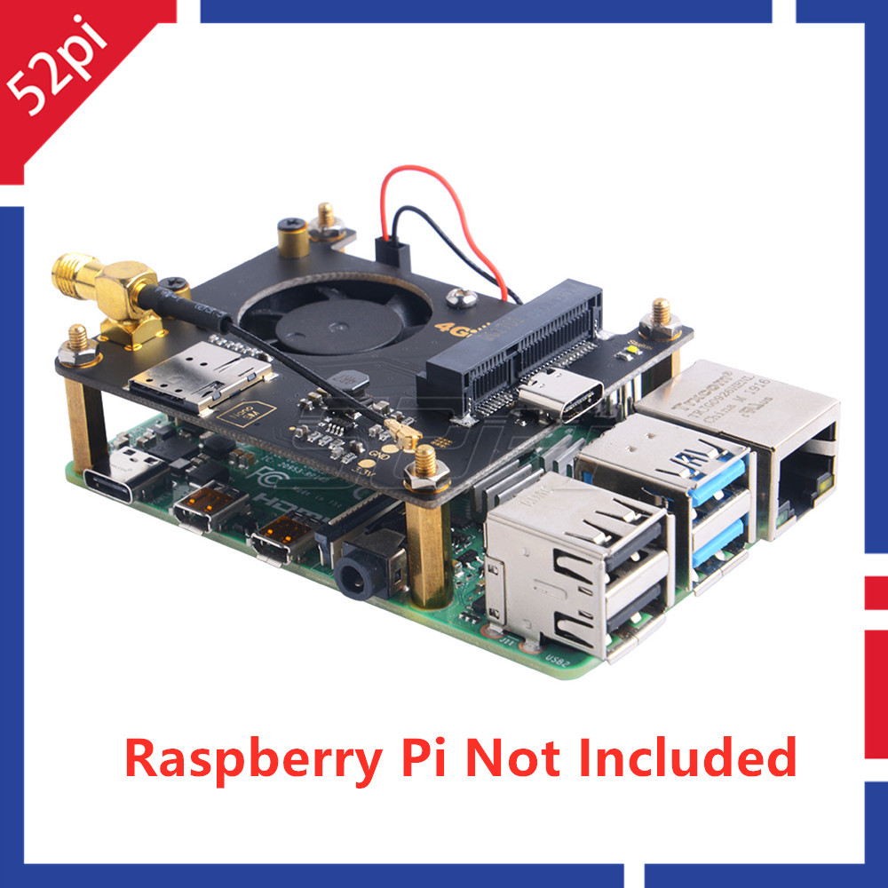 52Pi Raspberry Pi 3G 4G Hat US - Deskpi Super6C ulasan dan harga